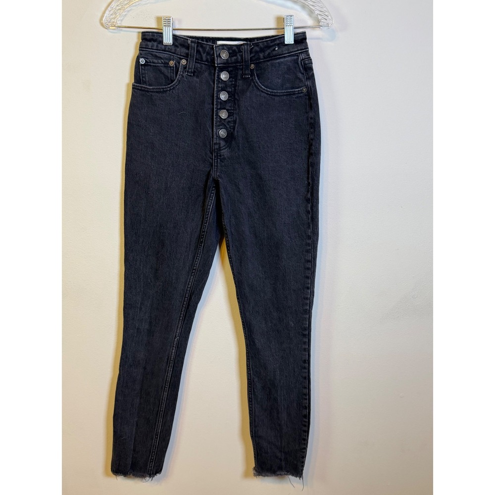Abercrombie Womens Skinny Jeans Curve Love High Rise Black 24/00